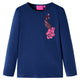 Vidaxl Kinderhemd mit langen Ärmeln 116 Marineblau