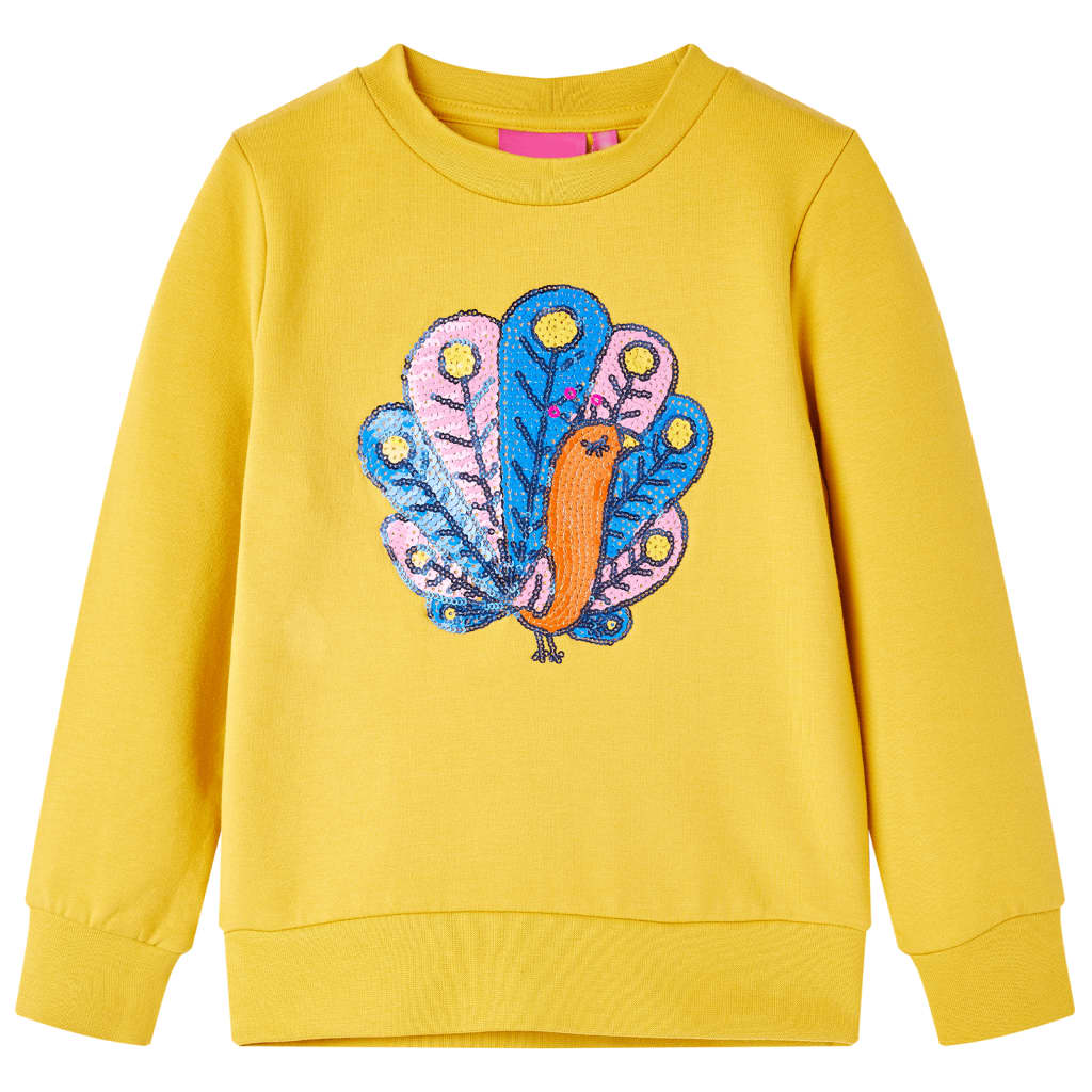 Vidaxl Kinderpullover 140 Dark Ocker Colored
