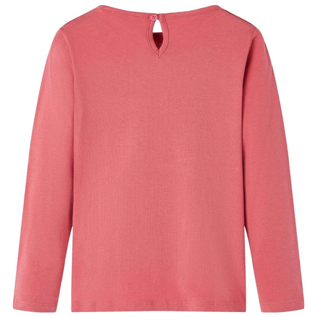 Vidaxl Kinderhemd mit langen Ärmeln 116 Old Pink