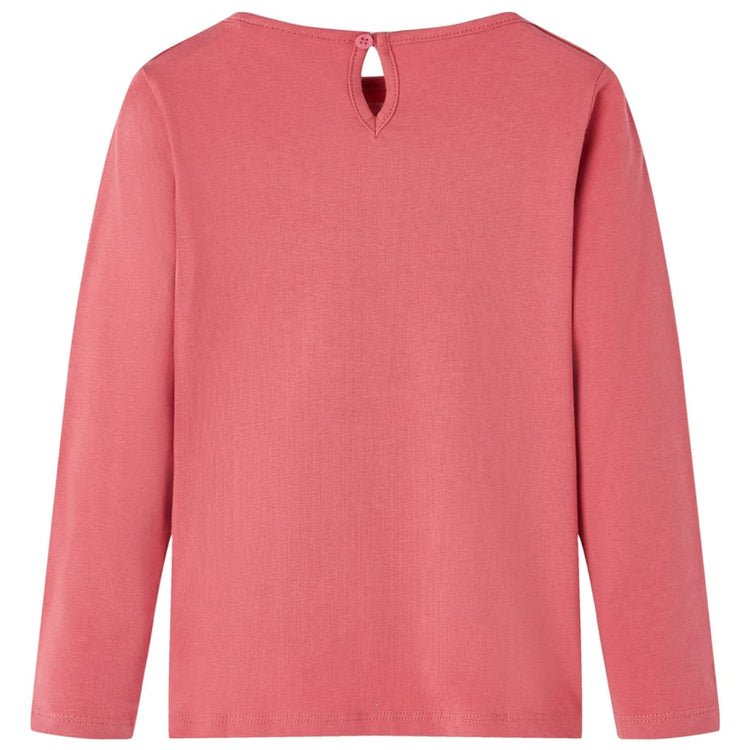 Vidaxl Kinderhemd mit langen Ärmeln 116 Old Pink