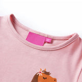 Vidaxl -Kinderhemd mit langen Ärmeln 116 hellrosa - afbeelding 3