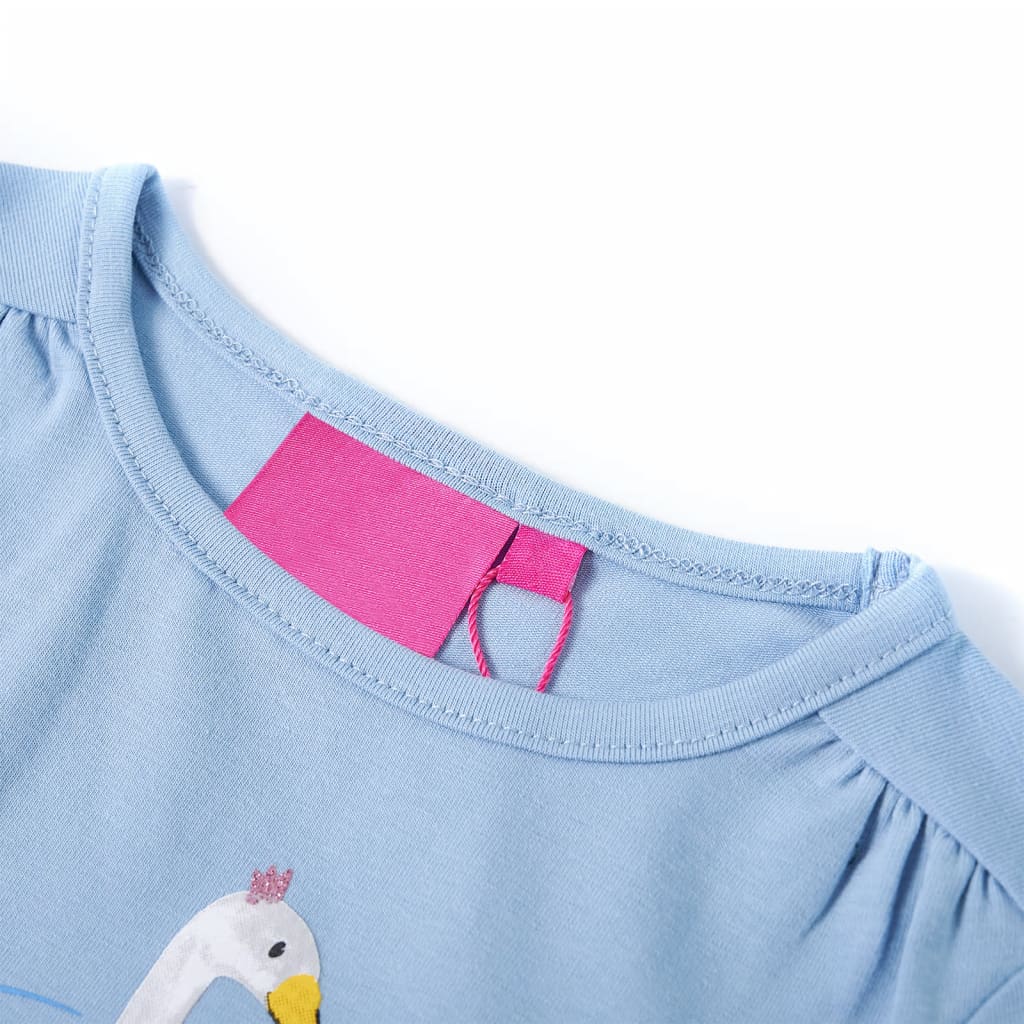 Vidaxl Kinderhemd mit langen Ärmeln 92 hellblau