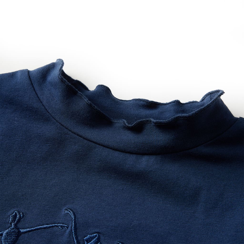 Vidaxl Kinderhemd Langarm 92 Marineblau