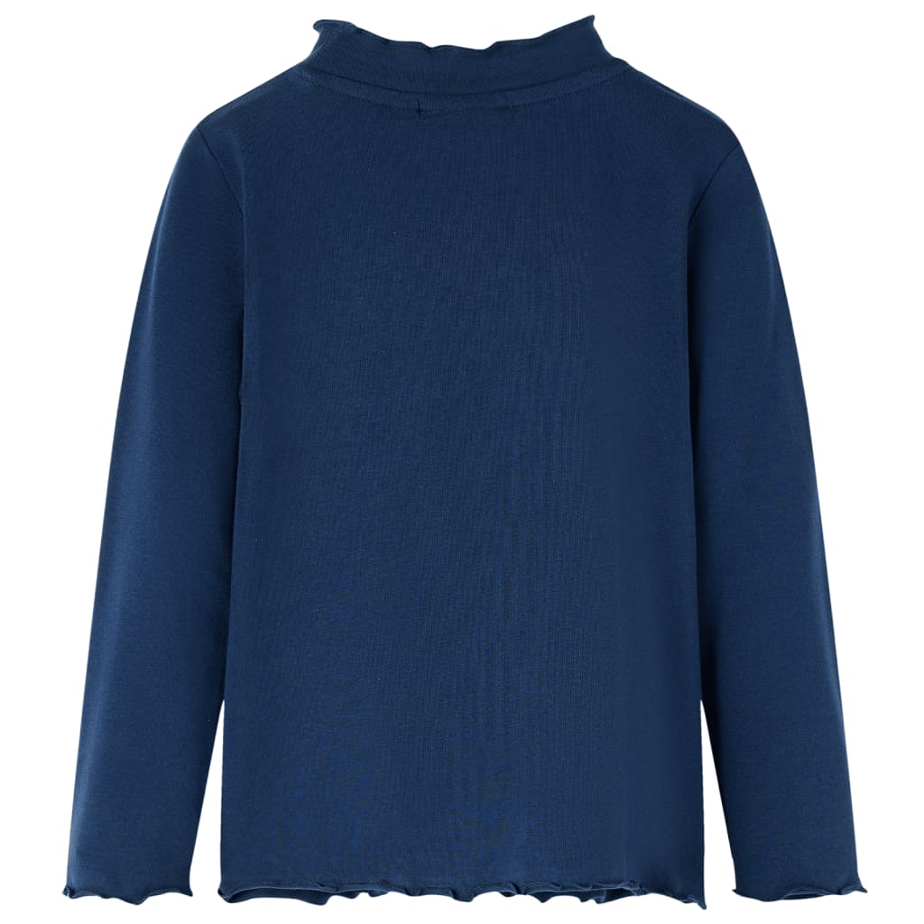 Vidaxl Kinderhemd Langarm 104 Marineblau