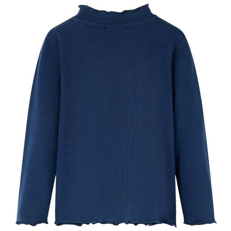 Vidaxl Kinderhemd Langarm 116 Marineblau