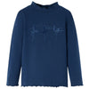 Vidaxl Kinderhemd lange Ärmel 128 Marineblau
