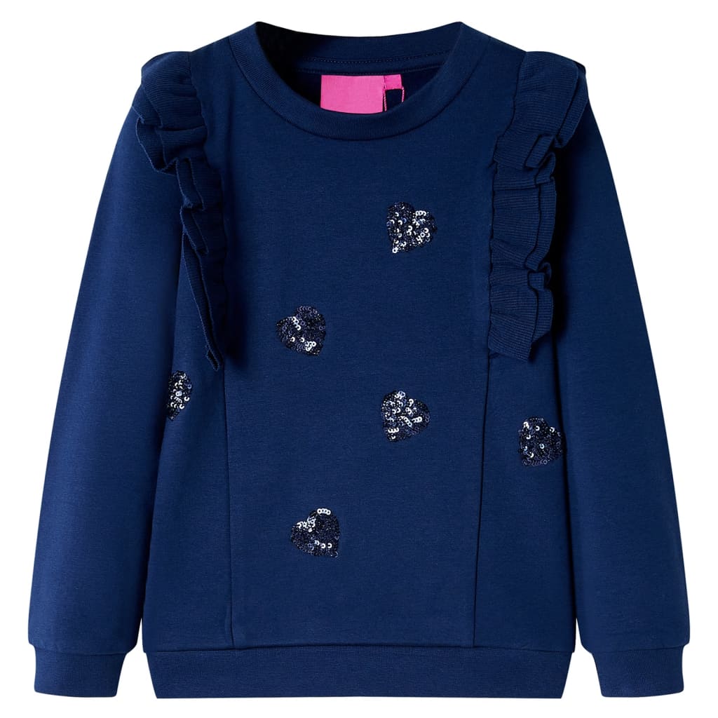 Vidaxl Kinderpullover 128 Marineblau