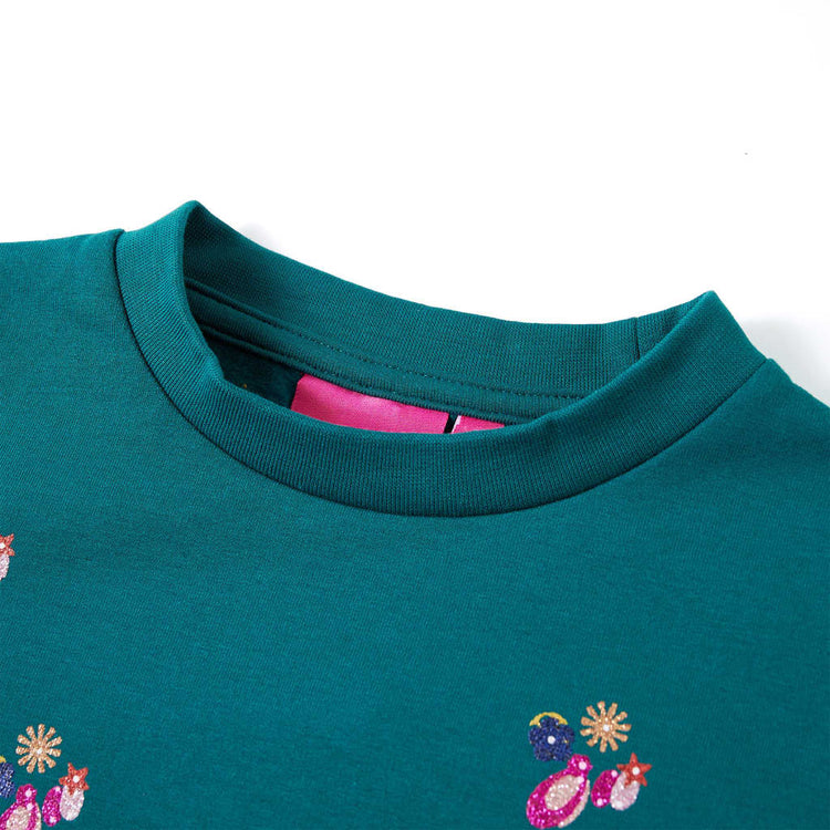 Vidaxl Kinderpullover 128 dunkelgrün