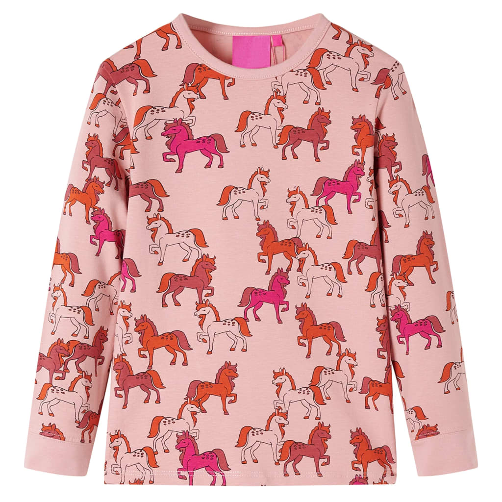 Vidaxl Kinderpyjamas mit Langhülsen 116 hellrosa