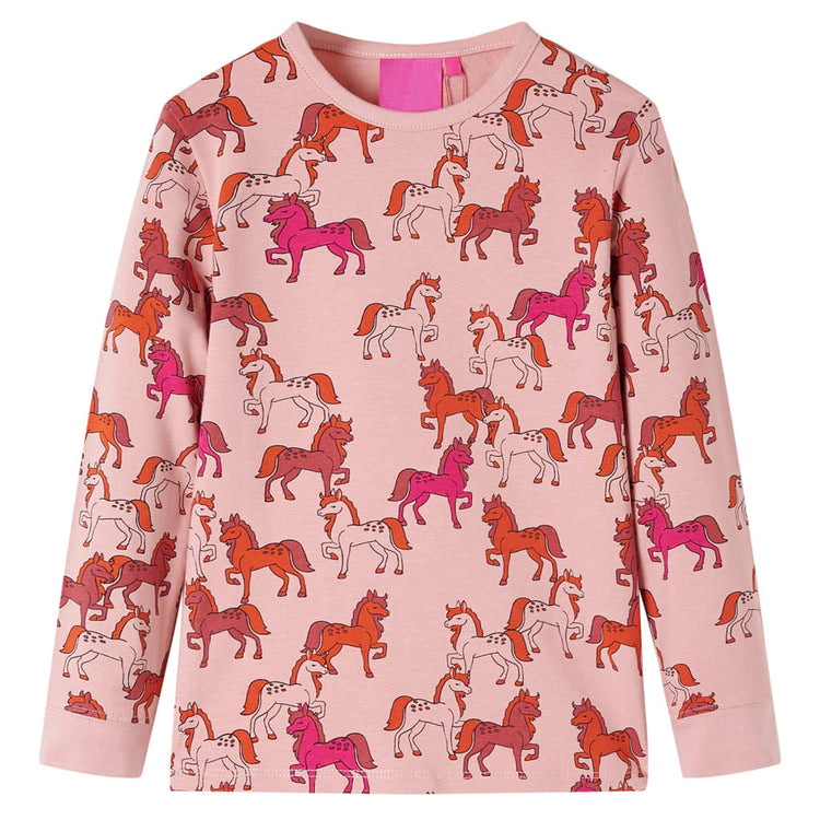 Vidaxl Kinderpyjamas mit Langhülsen 116 hellrosa