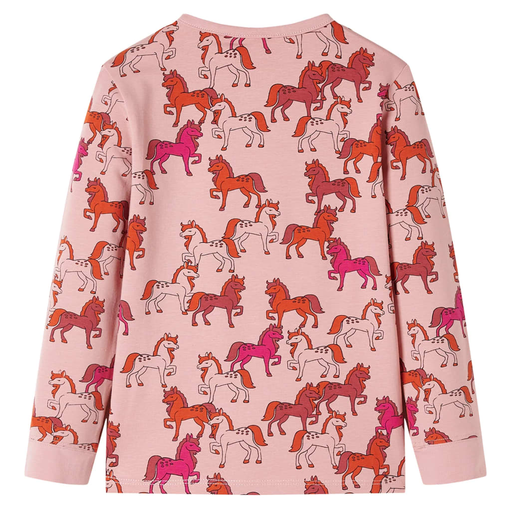 Vidaxl Kinderpyjamas mit Langhülsen 128 hellrosa