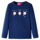 Vidaxl Kinderhemd mit langen Ärmeln 116 Marineblau