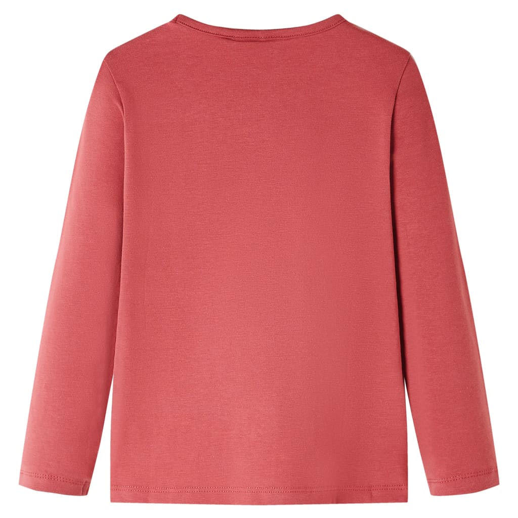 Vidaxl Kinderhemd mit langen Ärmeln 104 Rose Braun