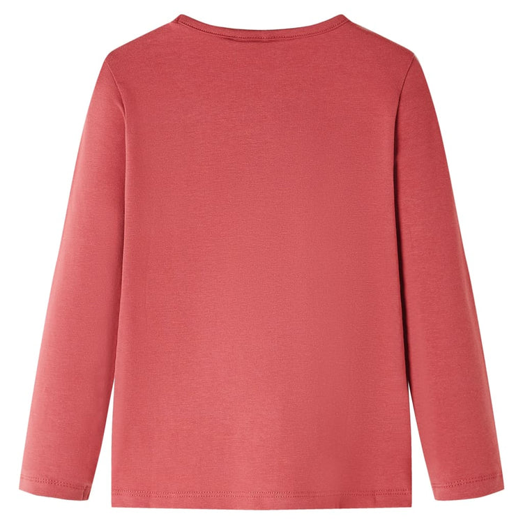 Vidaxl Kinderhemd mit langen Ärmeln 104 Rose Braun