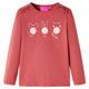 Vidaxl -Kinderhemd mit langen Ärmeln 116 Rose Braun