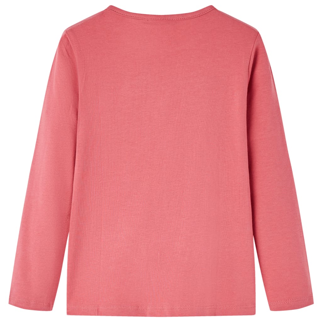 Vidaxl Kinderhemd mit langen Ärmeln 128 Old Pink