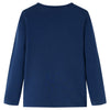 Vidaxl Kinderhemd mit langen Ärmeln 128 Marineblau