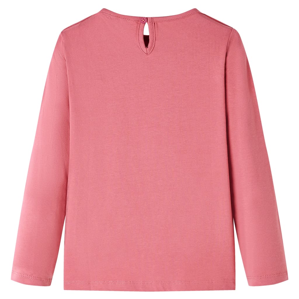 Vidaxl Kinderhemd mit langen Ärmeln 92 Old Pink