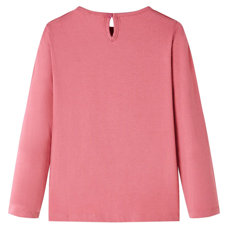 Vidaxl Kinderhemd mit langen Ärmeln 92 Old Pink
