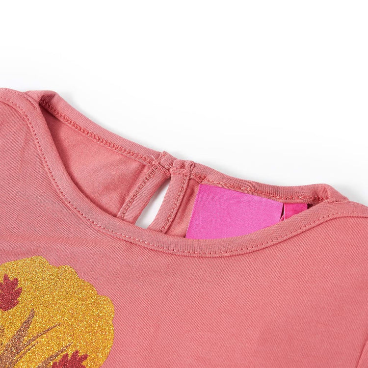 Vidaxl Kinderhemd mit langen Ärmeln 92 Old Pink