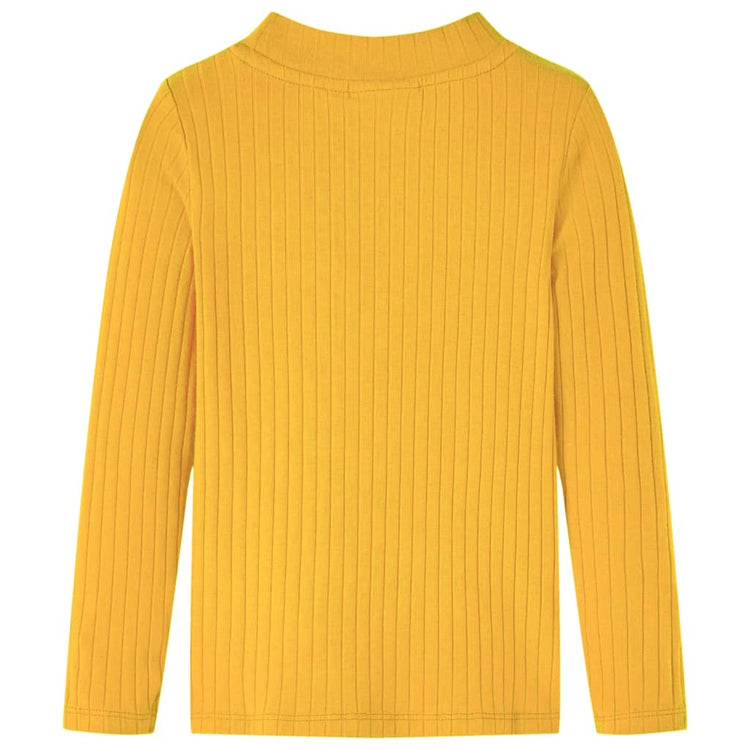 Vidaxl Kinderhemd rippte 116 Dark Ocker