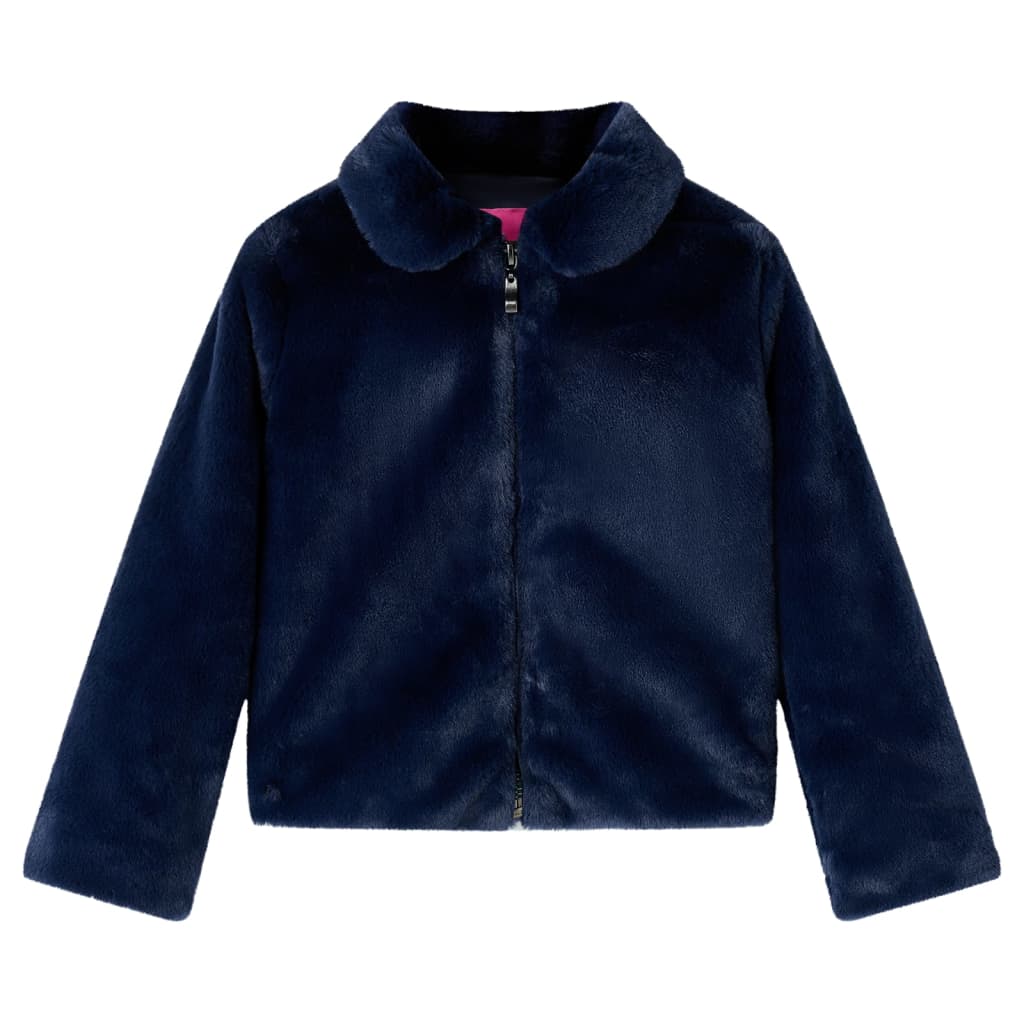 Vidaxl Kinderjacke 116 Kunstversuche Marine Blau