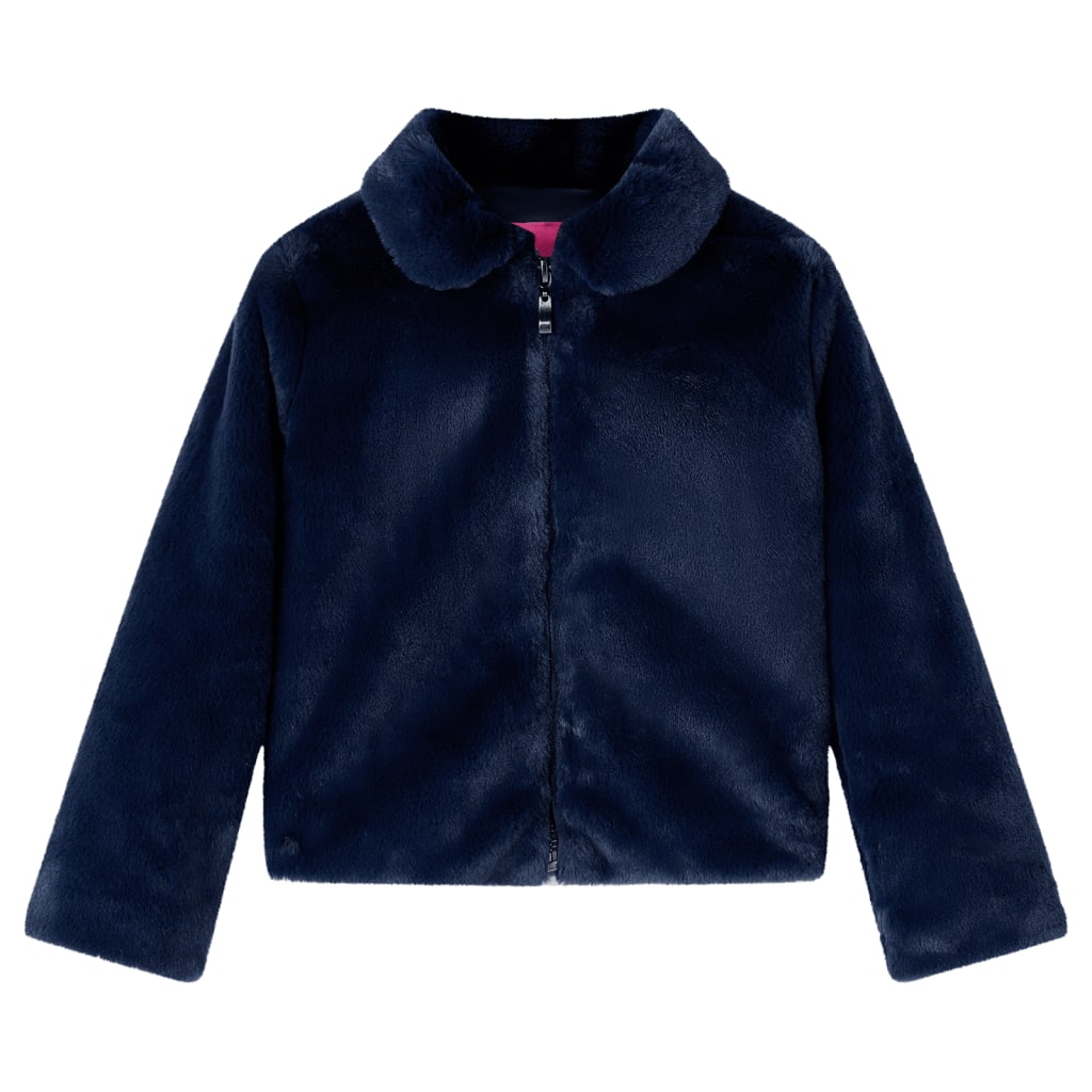 Vidaxl Kinderjacke 140 Kunstversuche Marineblau