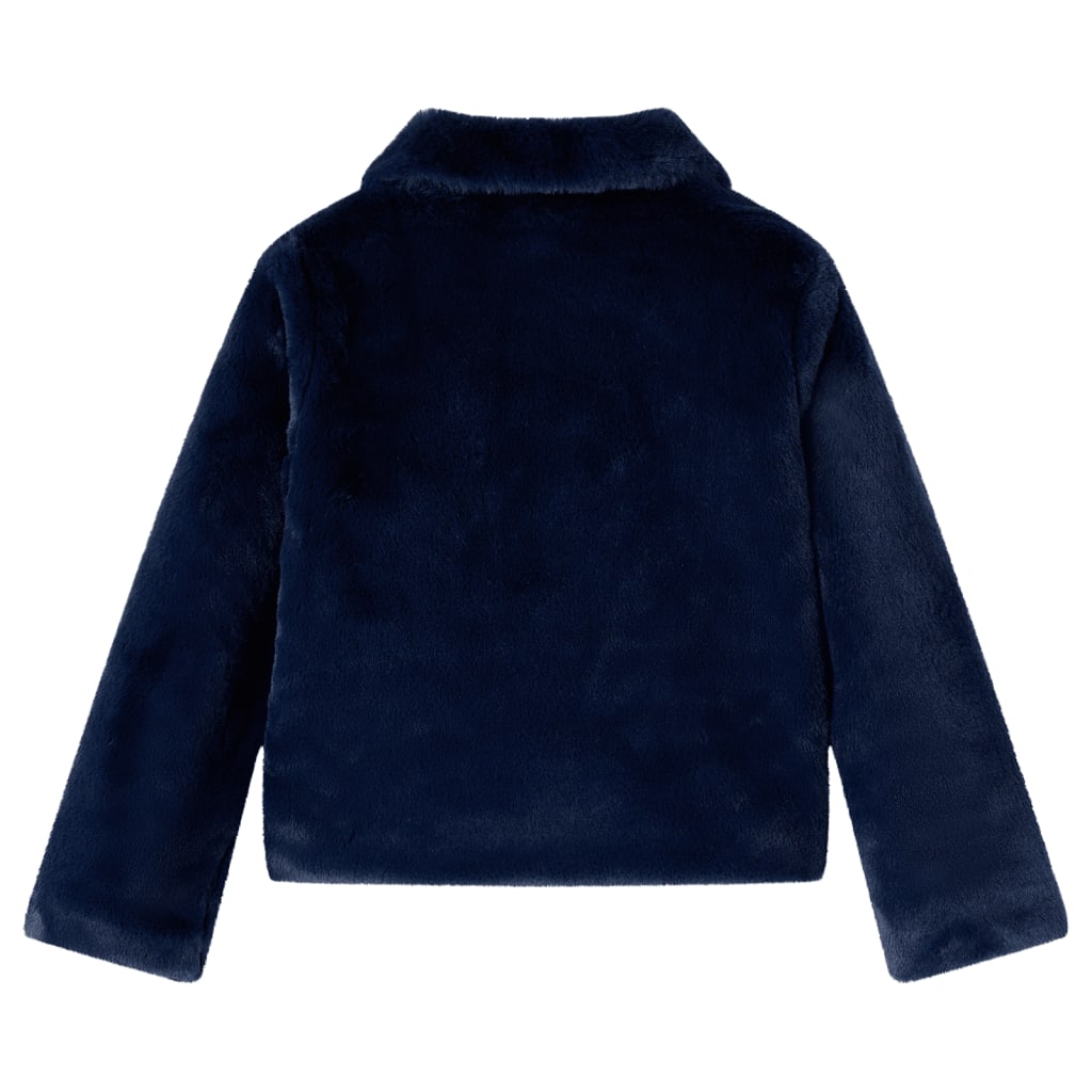 Vidaxl Kinderjacke 140 Kunstversuche Marineblau