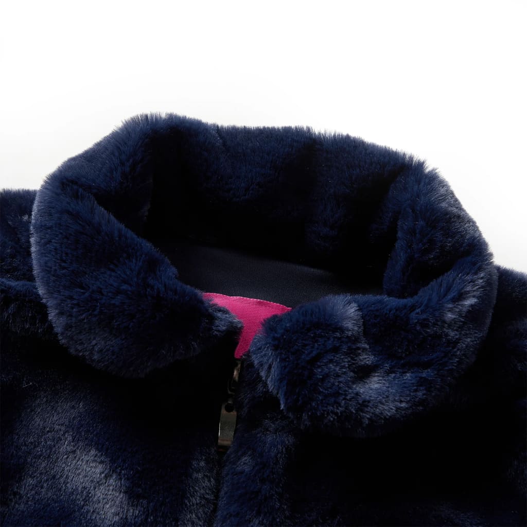 Vidaxl Kinderjacke 140 Kunstversuche Marineblau