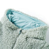 Vidaxl Kinderjacke mit Kapuze Teddy 104 künstliches Fahrzeug Minze grün