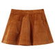 Vidaxl -Kinderrock mit Taschen aus Rippenleiden 92 Cognac gefärbt