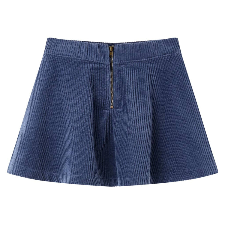 Vidaxl -Kinderrock mit Taschen aus Rippen -Samt 128 Marineblau