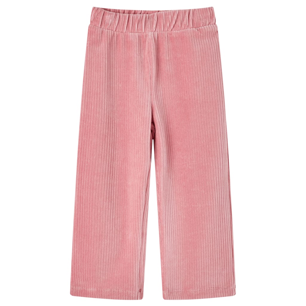 Vidaxl Kinderbroek 140 Rippen Samt hellrosa