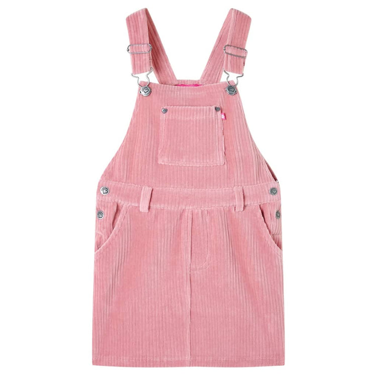 Vidaxl Kindergartenkleid 92 Rippen Samt hellrosa