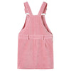 Vidaxl Kindergartenkleid 92 Rippen Samt hellrosa