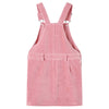 Vidaxl Kindergartenkleid 104 Rippen Samt hellrosa