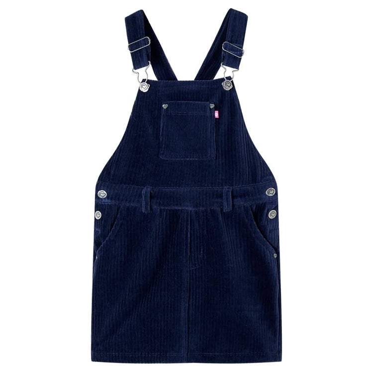 Vidaxl Kindergartenkleid 92 Rippen Velvet Marine Blau