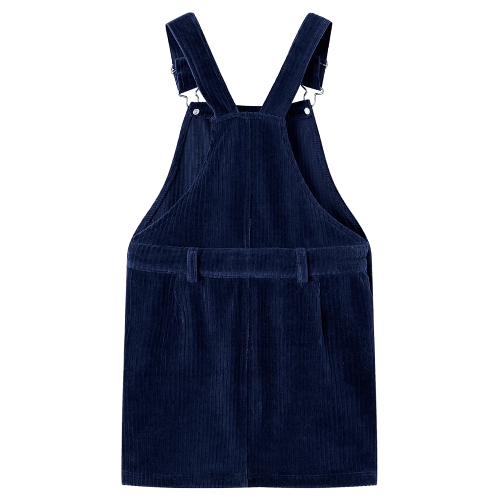 Vidaxl Kindergartenkleid 104 Rippen Velvet Marine Blau