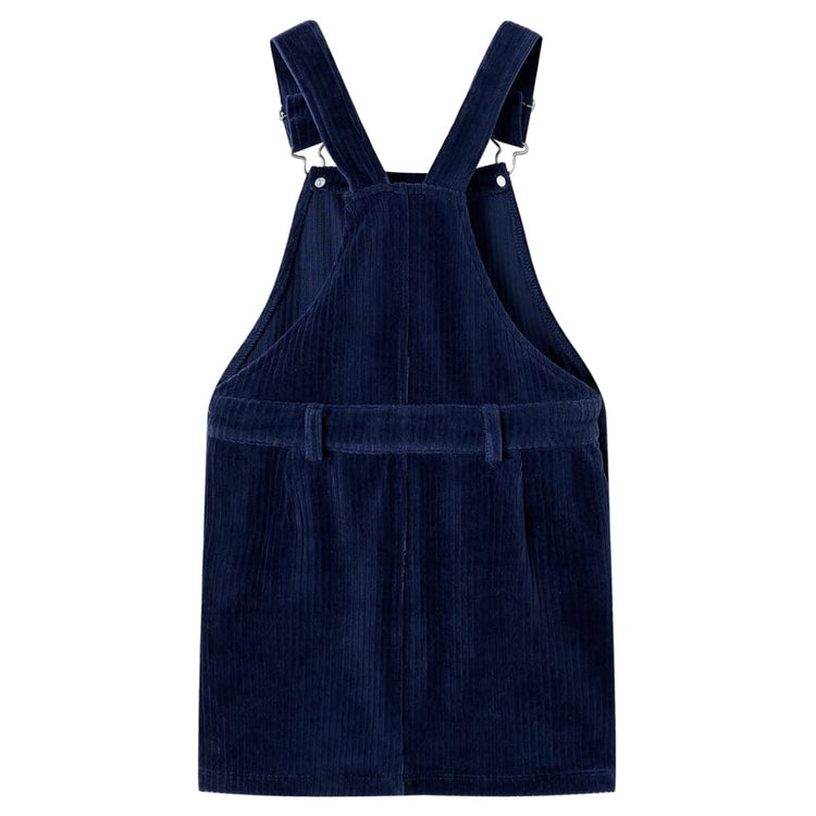 Vidaxl Kindergartenkleid 116 Rippen Velvet Marine Blau