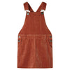 Vidaxl Kindergartenkleid 92 Rippen Velvet Cognac -Colored