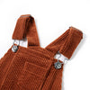 Vidaxl Kindergartenkleid 92 Rippen Velvet Cognac -Colored