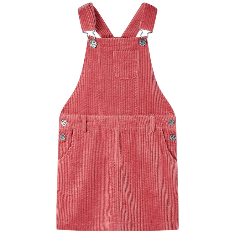 Vidaxl Kindergartenkleid 104 Rippen Samt rosa
