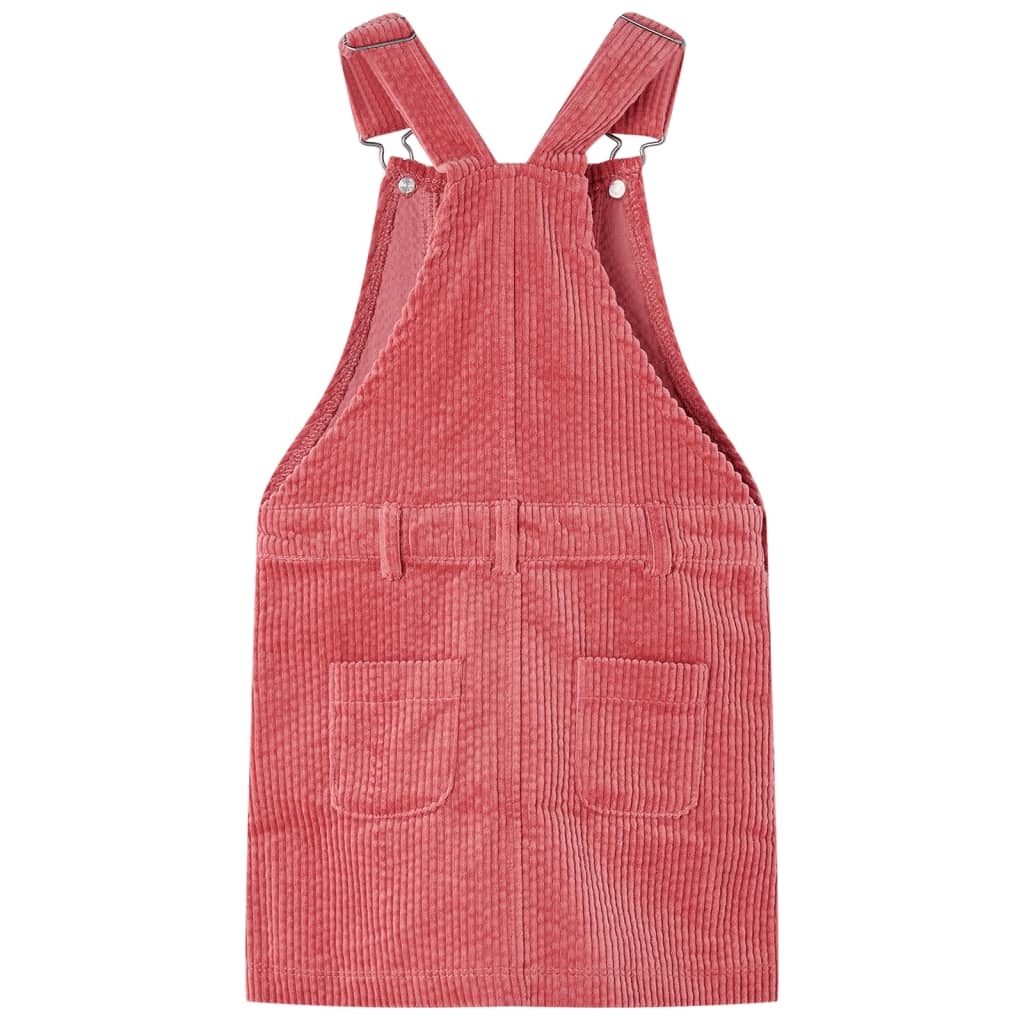 Vidaxl Kindergartenkleid 104 Rippen Samt rosa