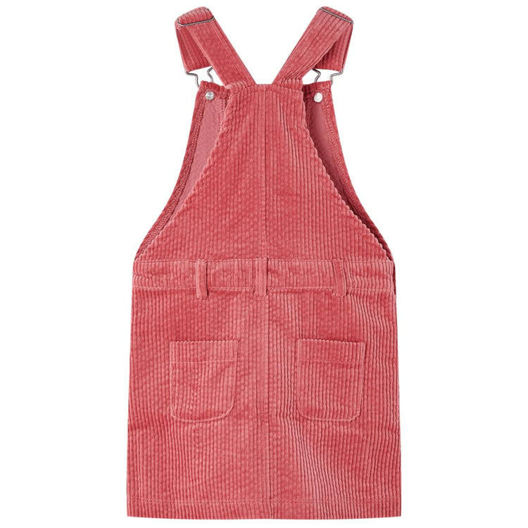 Vidaxl Kindergartenkleid 104 Rippen Samt rosa
