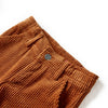 Vidaxl Kinderbroek 92 Rippen -Samt Cognac gefärbt