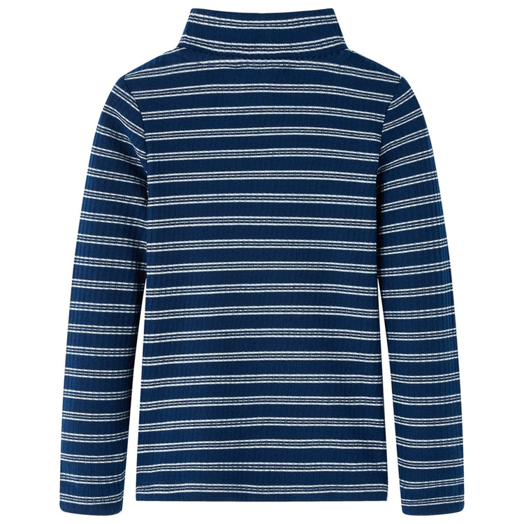 Vidaxl -Kinderhemd mit langen Ärmeln 92 Marineblau