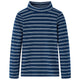Vidaxl Kinderhemd mit langen Ärmeln 128 Marineblau