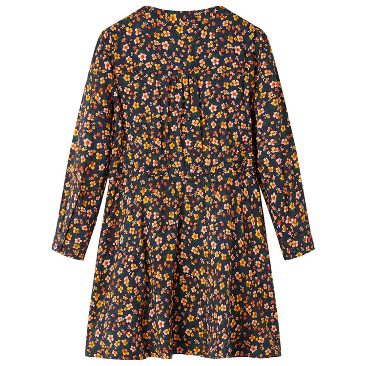 Vidaxl Kinderkleid mit langen Ärmeln 92 Marineblau