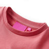 Vidaxl Kinderpullover Farbblock 140 Pink und Henna hell