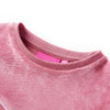 Vidaxl Kinderpullover Velvet Patchwork 140 Himbeerfarbe